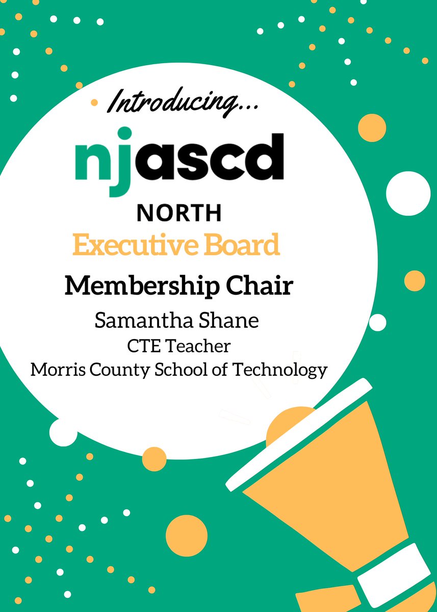 NJASCDNorth's tweet image. Congratulations to our new Membership Chair! 🎉 @ShaneLearning