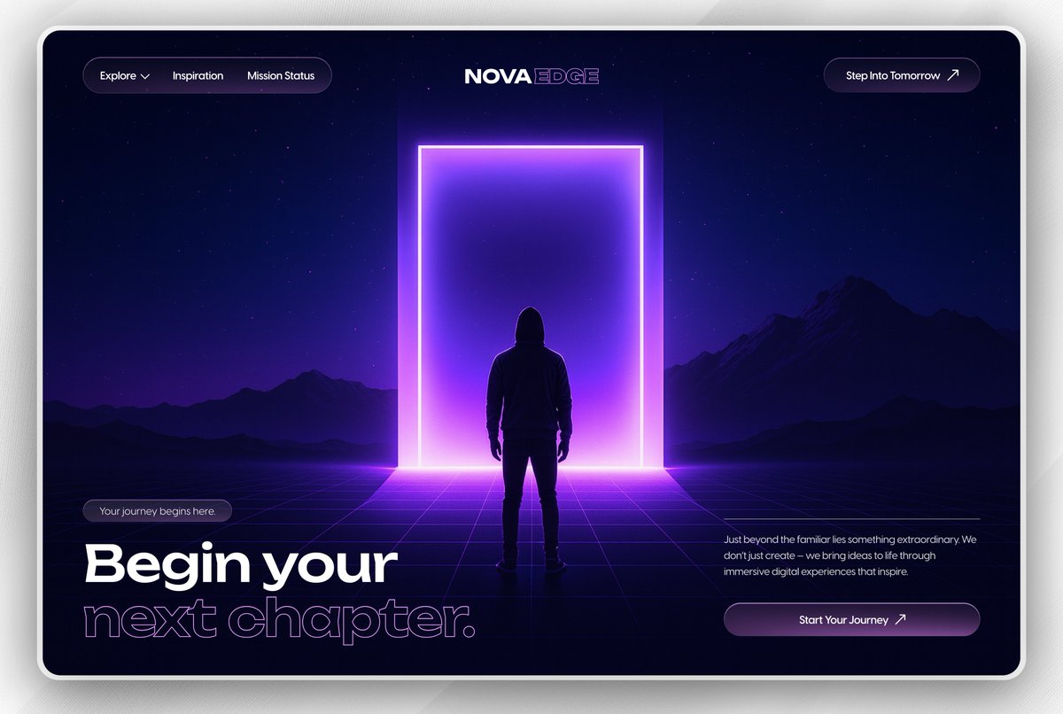 dim_digital's tweet image. A new vibe for a hero section.
Should I drop more like this? 👇