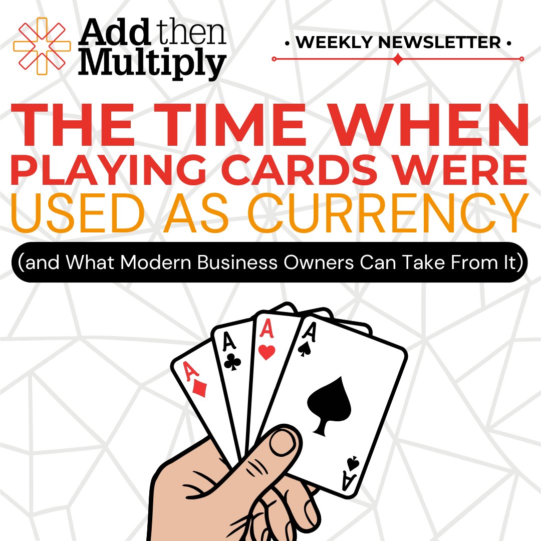 David_B_Horne's tweet photo. 🚩 Here's how one colonial official's breakthrough moment with playing cards offers profound lessons for today's growth-minded entrepreneurs...

👉 To read the full article, check it out here: https://t.co/1tx9C0m4BJ

#AddtheMultiply #DavidBHorne https://t.co/0nwanEzgwN