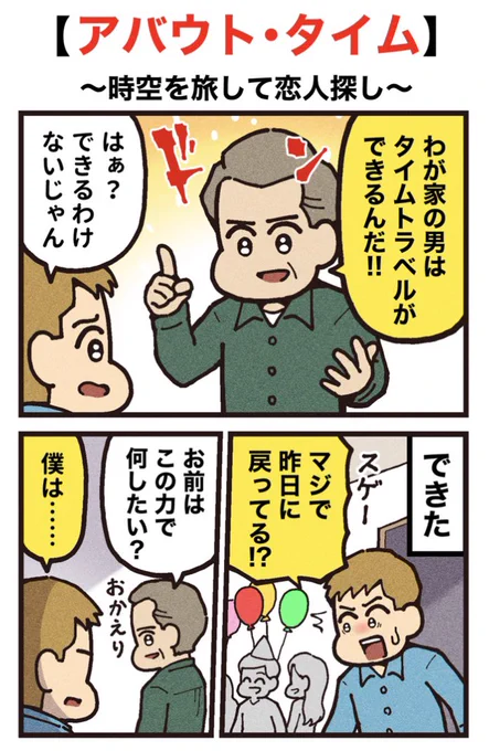 映画紹介マンガ
【アバウト・タイム】
(1/2) 