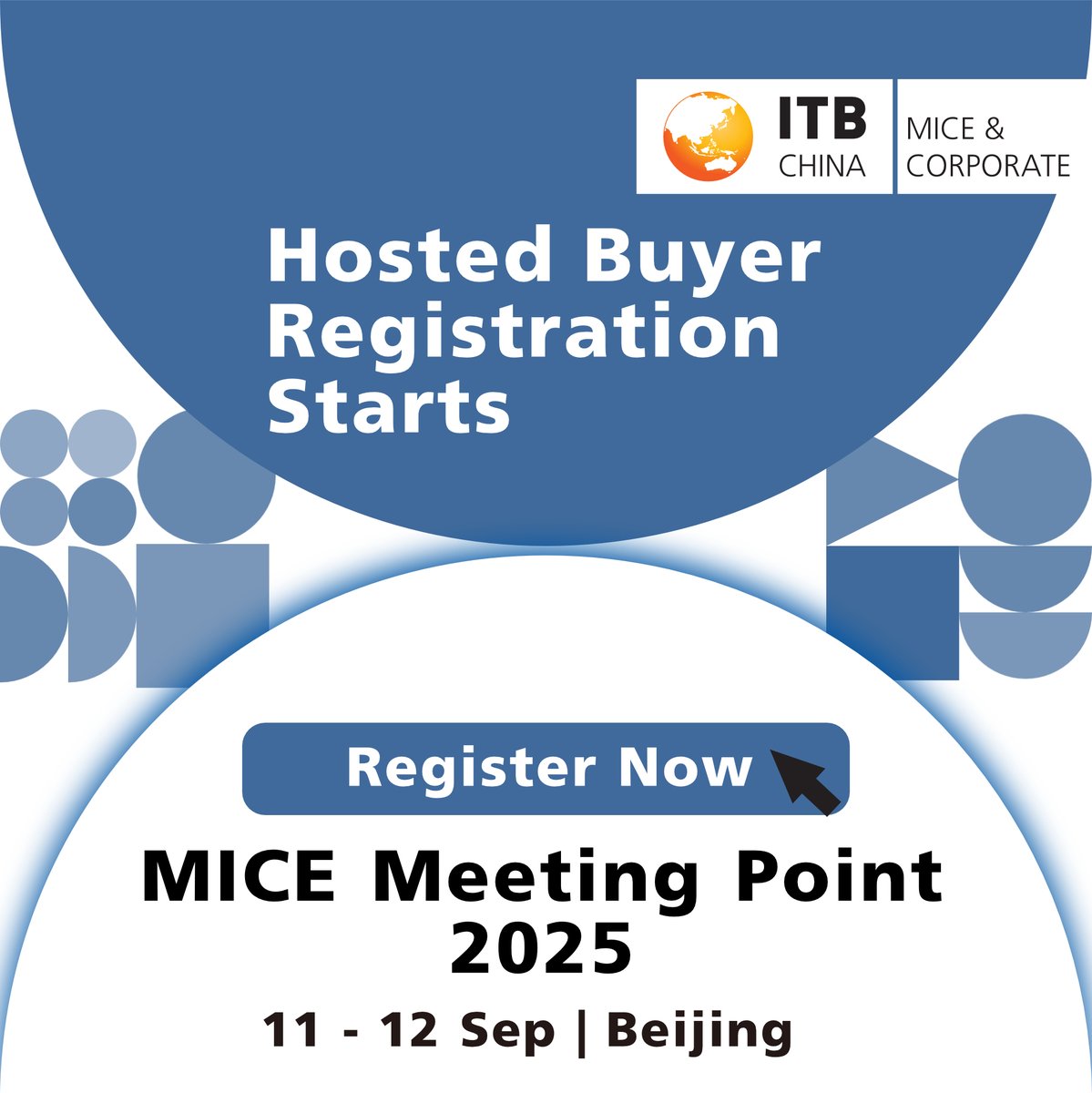 📢 Hosted Buyer registration is now open for MICE Meeting Point 2025 in Beijing!

🗓️ 11–12 Sept | Hyatt Regency Beijing Wangjing

Enjoy hotel accommodation, airfare or train reimbursement, business luncheons &amp; top-tier networking.

Apply by 21 August👉 tinyurl.com/4f92d755
