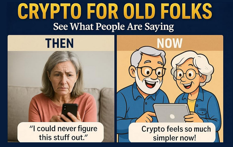 Proofpositive's tweet photo. #Finance #Crypto #Bitcoin #DigitalCurrency #EasyGuide Think you’re too old for crypto? Think again. This beginner-friendly guide breaks it down for smart skeptics. No jargon, no scams—just real steps to understand and use digital money safely. https://t.co/uNz6zqg2aL https://t.co/x93LLWJIGu
