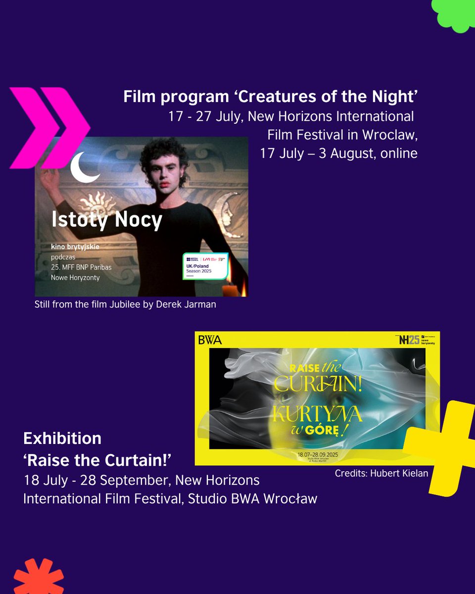 BritishCouncil's tweet image. 🌞 July is set to be full of music, film, art and dance! Join us for our vibrant events as part of the UK/Poland Season 2025.
💻 Find out more: tinyurl.com/y8dymcnr
#UKPolandSeason is organised in partnership with @InstytutAM and @PLInst_London
#Poland #BritishCouncil
