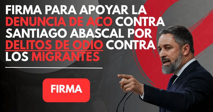 Spanish Revolution (@spanish_revo) on Twitter photo 1️⃣ <a href="/Contra_El_Odio/">Acción Contra el odio</a> ha denunciado a Santiago Abascal ante la Fiscalía del Supremo por incitación al odio.
No es un rapero. No es una tuitera.
Es un diputado del Congreso. Y cada palabra que pronuncia pone vidas en peligro.
🧵 Abro hilo sobre el odio institucional y la estrategia 1️⃣ <a href="/Contra_El_Odio/">Acción Contra el odio</a> ha denunciado a Santiago Abascal ante la Fiscalía del Supremo por incitación al odio.
No es un rapero. No es una tuitera.
Es un diputado del Congreso. Y cada palabra que pronuncia pone vidas en peligro.
🧵 Abro hilo sobre el odio institucional y la estrategia