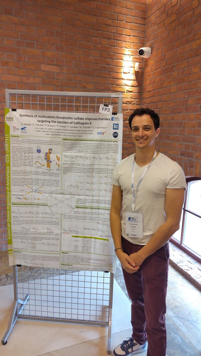 SchulerMarie1's tweet image. Very nice job from Camille, Christopher, Caroline and Carla who presented their research work as flash poster presentation @Eurocarb22 congress Gdansk! #ICOA #UnivOrleans #LabexSynOrg