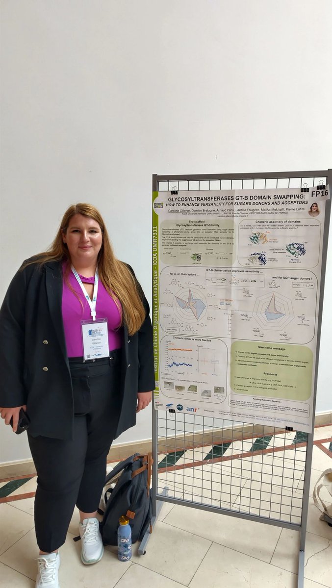 SchulerMarie1's tweet image. Very nice job from Camille, Christopher, Caroline and Carla who presented their research work as flash poster presentation @Eurocarb22 congress Gdansk! #ICOA #UnivOrleans #LabexSynOrg