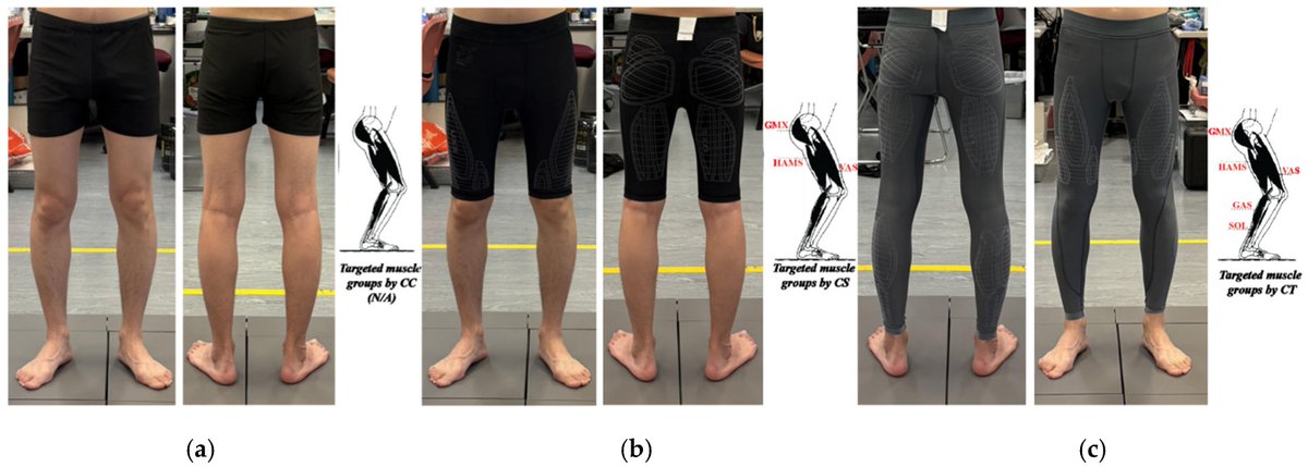 📈🩳 Call for reading: Huang et al. compare the effects of different compression garments on countermovement jump performance and lower-limb biomechanics. 

🔗Read more at: brnw.ch/21wU0rH

#Biomechanics #CMJ #Kinematics #OpenAccess #MDPI