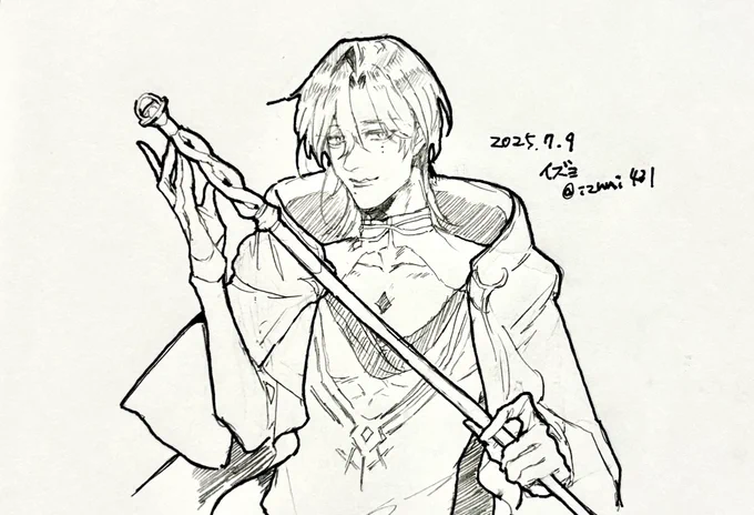 アナログで5億年ぶりにスケブ描かせていただいたミ
 #アトリエ・ミラン 