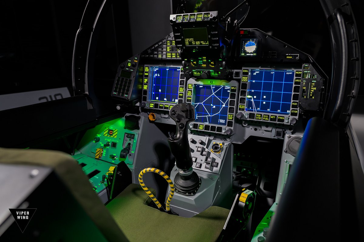 ViperWingSim's tweet photo. Second generation of the Eurofighter Ultimate Multi Task Trainer - premiered at International Paris Air Show with the first user being the mighty Eurofighter Typhoon itself - the all-aluminum, unmatched representation of the unclassified Eurofighter cockpit.
#Eurofighter https://t.co/z592r1JYvW