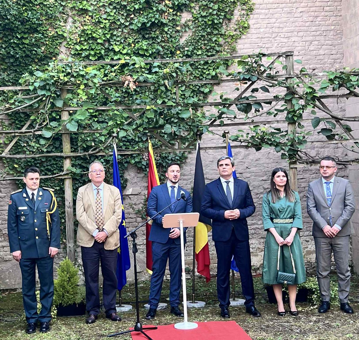 Agron Bajrami (@agronbajrami) on Twitter photo At the Montenegrin Embassy in Brussels, joined by Croatia’s Amb. Paro & Bosnia’s Amb. Avdovic, I toasted Deputy PM/MFA <a href="/ErvinIbrahimov1/">Ervin Ibrahimovic</a> for Montenegro's Statehood Day, saluting also its Belgium/EU/NATO envoys. We forged unity, regional synergy & bold Euro-Atlantic dreams! At the Montenegrin Embassy in Brussels, joined by Croatia’s Amb. Paro & Bosnia’s Amb. Avdovic, I toasted Deputy PM/MFA <a href="/ErvinIbrahimov1/">Ervin Ibrahimovic</a> for Montenegro's Statehood Day, saluting also its Belgium/EU/NATO envoys. We forged unity, regional synergy & bold Euro-Atlantic dreams!