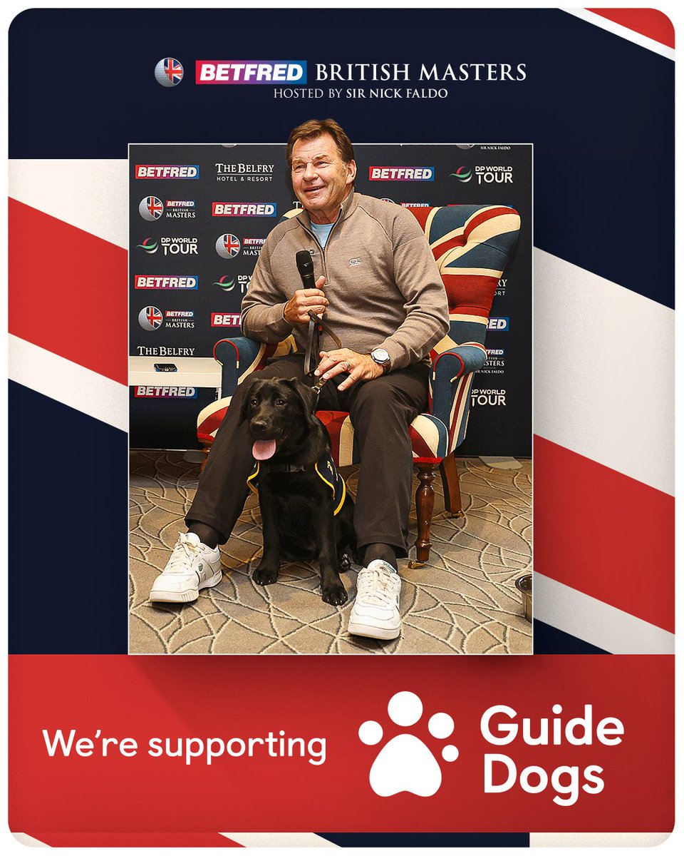Guide Dogs 🤝 #BetfredBritishMasters

One of the UK’s leading sight loss charities returns as the Official Charity Partner. 🐶