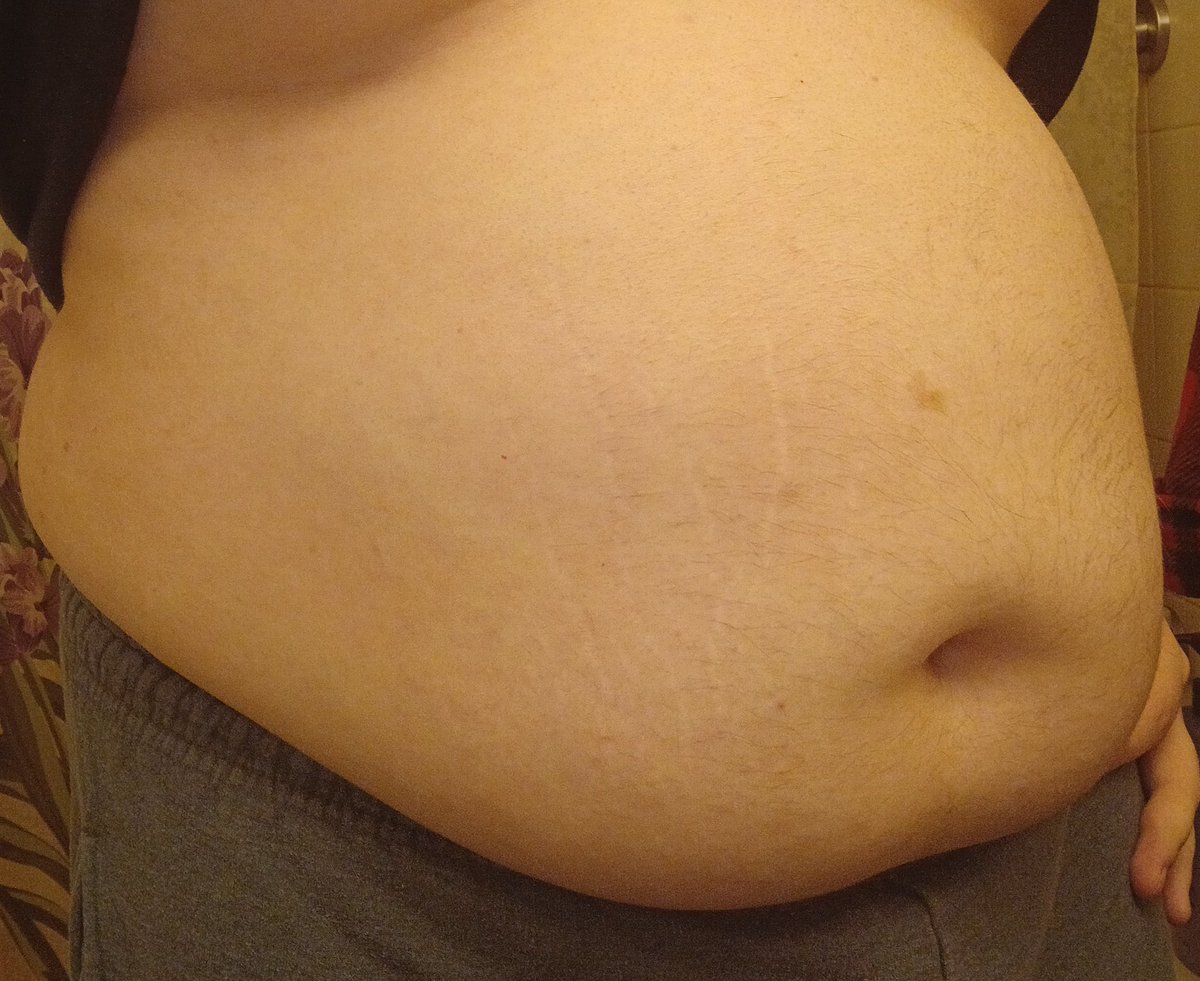 (IRL Fat Fur Content Ahead)

Thought I'd do my first ever #TummyTuesday tweet as a fat fur, so I gathered the courage to post my irl belly for the first time

I'm fat, and I'm happy with how I look. All 227 lbs of me 🤗❤️

Hope you like it! Happy (Late) Tummy Tuesday, everyone!