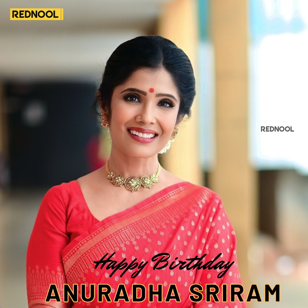 Happy Birthday Versatile Singer #Anuradhasriram ❤️

#anuradhasriram #anuradha #singer #rednool