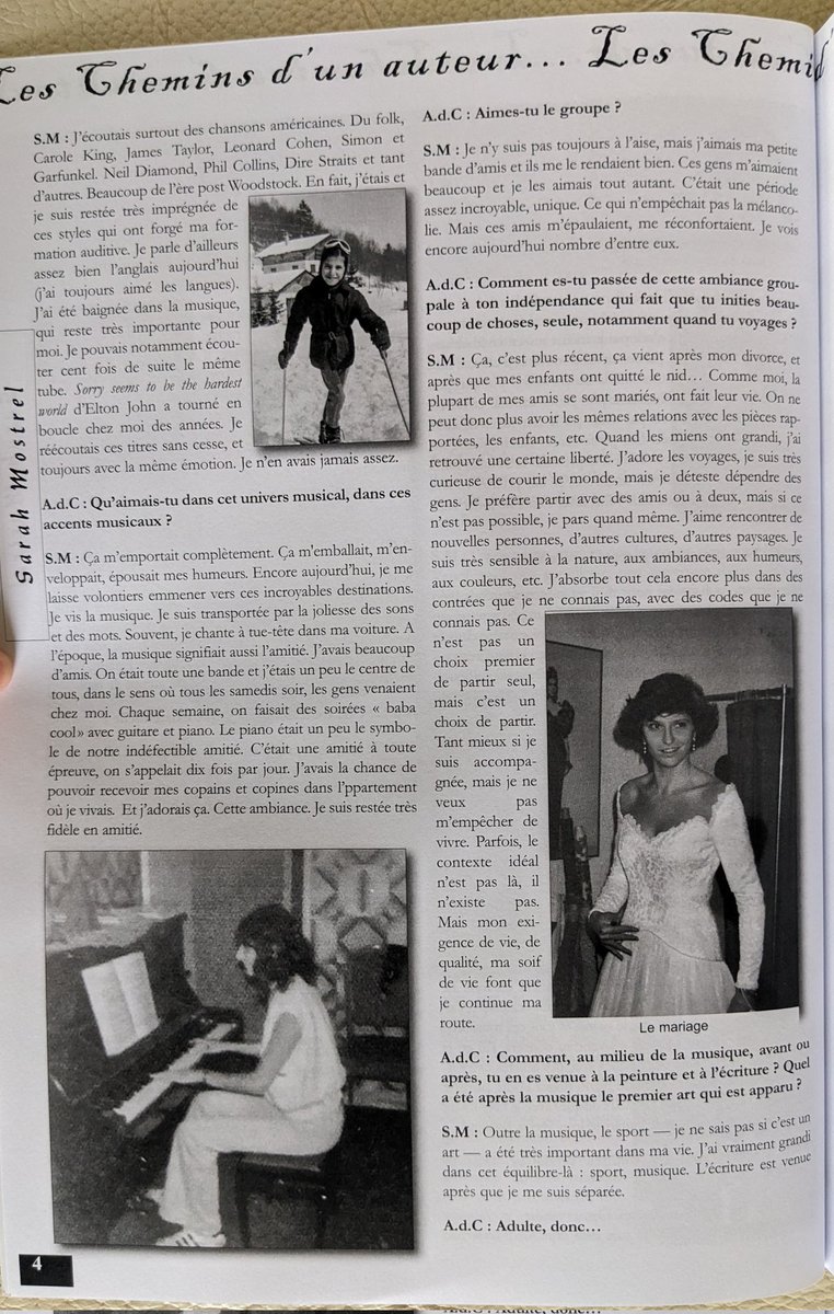 sarahmostrel's tweet photo. Merci beaucoup à la revue Chemins de Traverse pour m'avoir mise à l'honneur dans son numéro 66 de juin 2025 en me consacrant 12 pages en ouverture sur mon parcours, du début à aujourd'hui, sous forme d'interview. Questions posées par l'écrivain Anne de Commines. https://t.co/FJzqgAfL5g