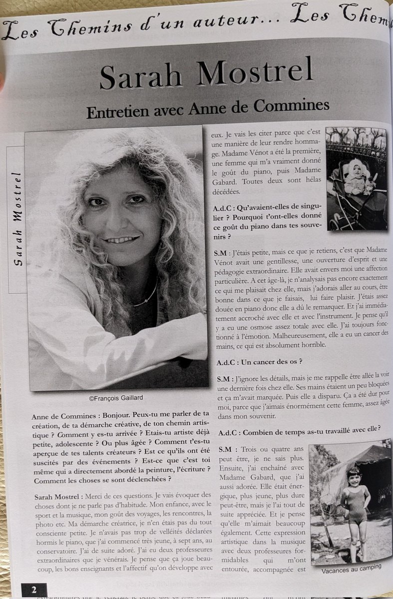 sarahmostrel's tweet photo. Merci beaucoup à la revue Chemins de Traverse pour m'avoir mise à l'honneur dans son numéro 66 de juin 2025 en me consacrant 12 pages en ouverture sur mon parcours, du début à aujourd'hui, sous forme d'interview. Questions posées par l'écrivain Anne de Commines. https://t.co/FJzqgAfL5g