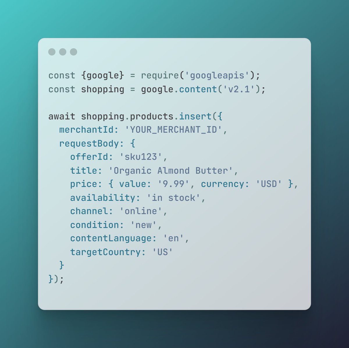 nrachabathuni's tweet photo. Auto-sync your product feed using Content API for Shopping (v2) with real-time inventory updates

🔄 Keep your store fresh, visible, and optimized on Google Shopping!

#MerchantCenter #GoogleShopping #eCommerceDev #ProductFeed #RetailTech #ContentAPI #JavaScript https://t.co/JtO5b4vx9u