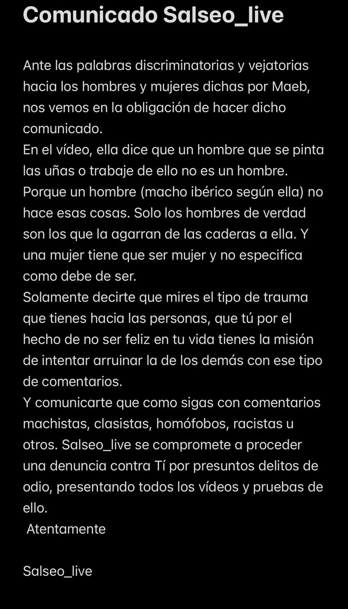 #ComunicadoOficial #salseo_live