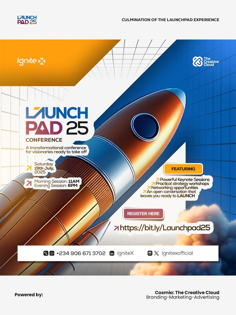 Ignitexofficial's tweet photo. Another month’s gone by… and your dreams are still on the runway?

🚀 #Launchpad25 is your chance to finally LAUNCH.

✅ Clarity
✅ Strategy
✅ Real opportunities
✅ Free &amp; Virtual

Seats are filling fast!
👉 Register now: https://t.co/xv7Fnnx0na

#WhereVisionTakesOff #IgniteX https://t.co/9kfqiSLhAQ