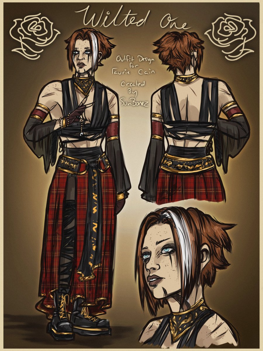 sumxbonez's tweet photo. My @DeadbyDaylight Design A Cosmetic Contest Entry‼️

" Wilted One "

Blinded by her devotion, Taurie could not see that what she truly longed for was a sense of purpose and belonging..
#deadbydaylight💀 #dbd #tauriecain #deadbydaylight #dbdart #horrorart #designacosmetic https://t.co/7IRuCDPRMO