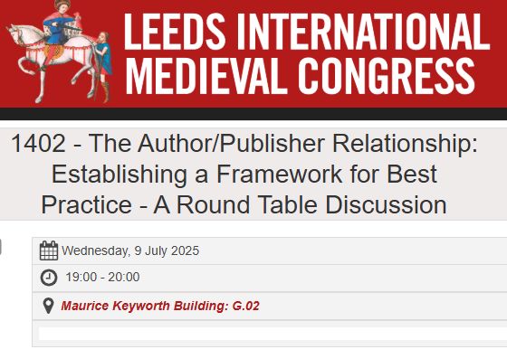 Boydell & Brewer (@boydellbrewer) on Twitter photo #IMC2025: This evening, don't miss our own Caroline Palmer, Brepols' Rosie Bonté, Rory Naismith (Cambridge) and Charlie Rozier (UEA) in conversation about the author/publisher relationship. buff.ly/j7wDpQu <a href="/Brepols/">Brepols</a> <a href="/Rory_Naismith/">Rory Naismith</a> <a href="/RozierHistorian/">Charlie Rozier</a> #IMC2025: This evening, don't miss our own Caroline Palmer, Brepols' Rosie Bonté, Rory Naismith (Cambridge) and Charlie Rozier (UEA) in conversation about the author/publisher relationship. buff.ly/j7wDpQu <a href="/Brepols/">Brepols</a> <a href="/Rory_Naismith/">Rory Naismith</a> <a href="/RozierHistorian/">Charlie Rozier</a>