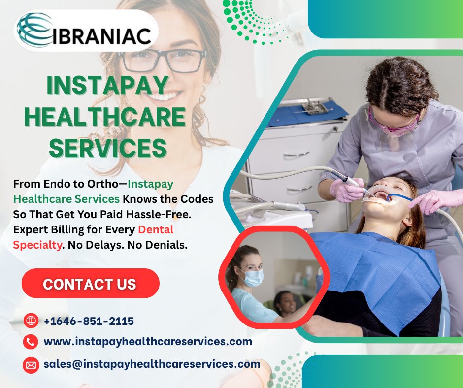 Smarter Claims. Faster Payments. Specialty Dental Billing Done Right.  instapayhealthcareservices.com/best-dental-me…  sales@instapayhealthcareservices.com +16468512115
 #instapayhealthcareservices #dentalcare #dentalbilling #billingandcoding #medicalbillingUSA #claimdenials #dentalRCM #USAdentistry