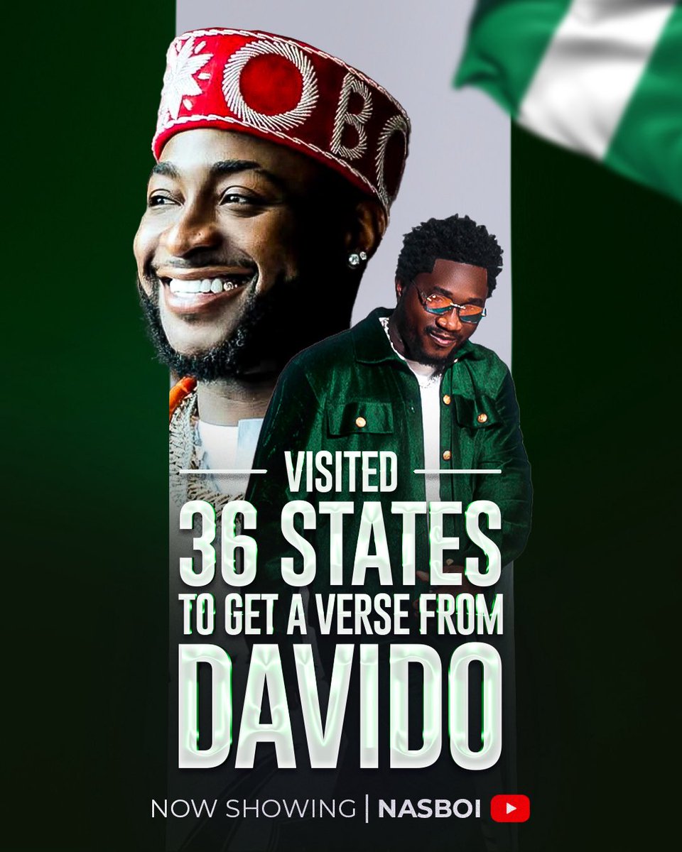Visited 36 states to get a verse from <a href="/davido/">Davido</a> ❤️🙏 now showing on YouTube