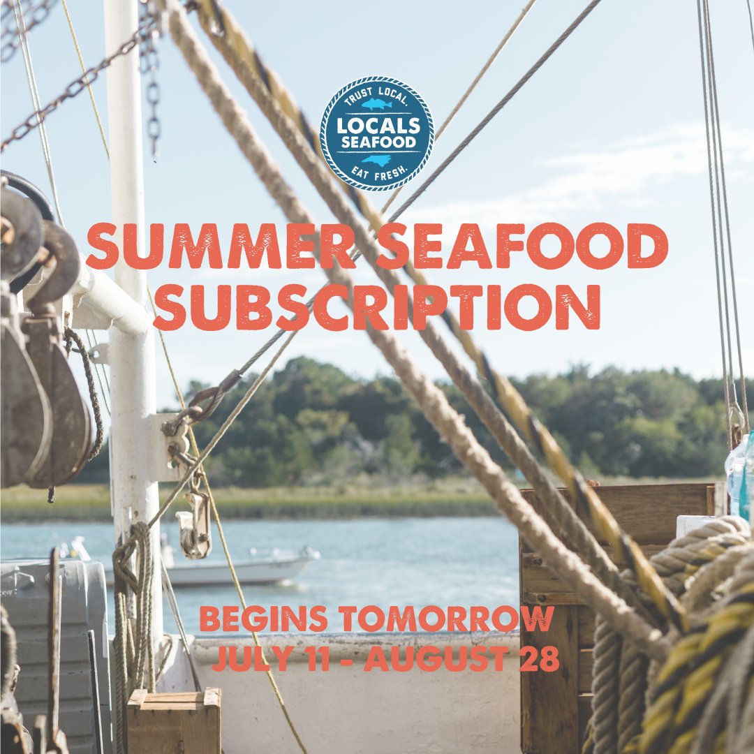 Our Summer Seasonal Seafood Subscription begins TOMORROW. Two premium hand-selected varieties of seafood, eight straight weeks, four convenient locations, one easy decision. There is still time left to sign up. Get all the details and get squared away localsseafood.com/seafood-share/