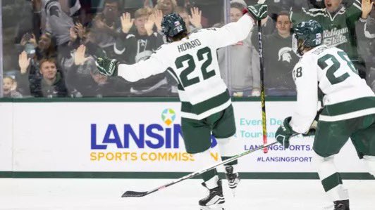 NewJackConk's tweet image. Thanks for the memories, Ice Man! ❄️
Part of the group that revived Spartan hockey and put us back on the map. Can’t wait to watch you win the cup with McJesus now. Spartan dawg for life.