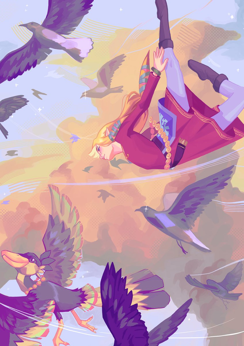 drpaint_png's tweet image. A piece I did for the Silent Princess Zine #skywardsword #LegendOfZelda