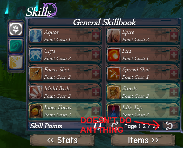 kwergsire's tweet photo. @kis_soft hey have no other way to report this to you but there is a bug where if you get 19 or more novice skills, the 19th and following skills will not be accessible due to the novice skillbook not having a 3rd page to it.

in my case i can't use taunt due to it being my 19th skill https://t.co/Y3ocHN3VTm