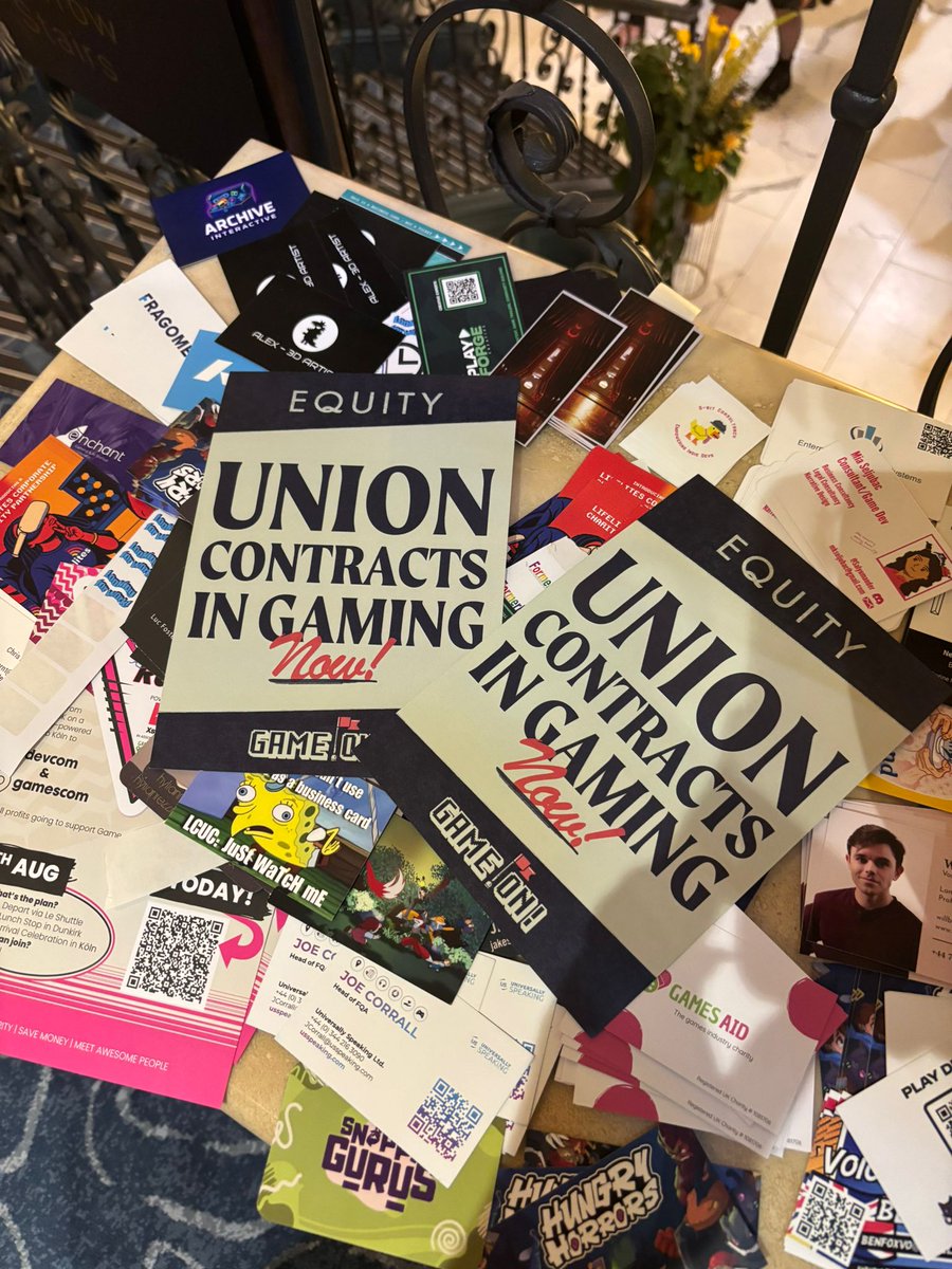 Proud to be present at <a href="/developconf/">Develop:Brighton 2025</a> Brighton!

Come and have a chat with us about how we can *all* benefit from

#UnionContractsInGamingNow 

✊🏻🎮✊🏾