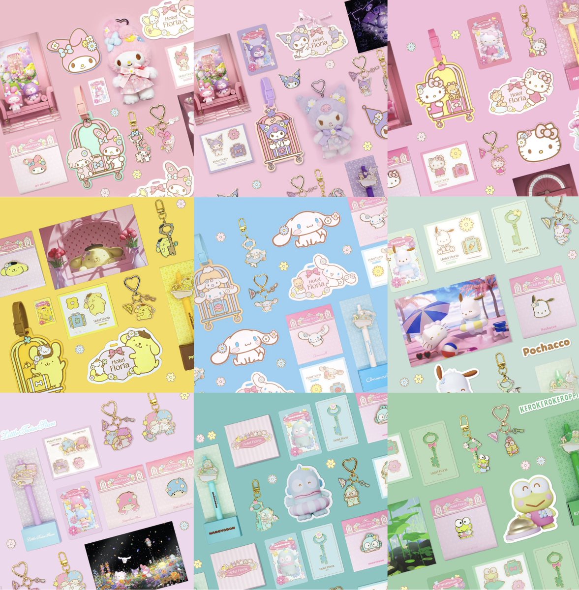 韓国サンリオ展示会の限定グッズがかわいすぎる🌷🌼 メロクロ周年