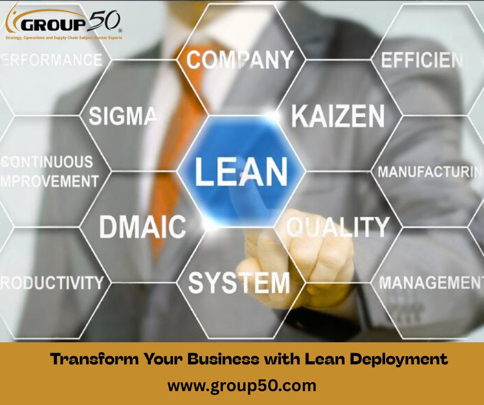 Unlock maximum efficiency and reduce waste with Lean Process Improvement and Lean Deployment by Group50®! Let’s improve your business processes and boost profitability today.

Visit: group50.com/5-phases-lean-…

#LeanProcessImprovement #LeanManagement #LeanDeployment #BusinessGrowth
