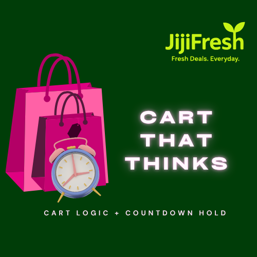 JijiFresh_NG's tweet photo. On @JijiFresh_NG:

– Add items to your cart 🛒
– See a total
– Get payment details
A 5-min timer begins ⏳

If you pay? ✅ Items marked as sold.
If not? ❌ Cart released.

Fast-paced, fair buying.

#FreshDealsEveryday #JijiFresh #Web3Builders #BlockchainInnovation #ecommerce https://t.co/NFA1rvYxXE