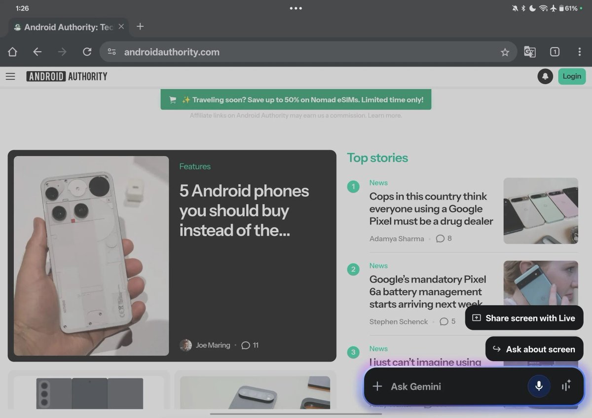 BlogNT's tweet image. 🧠✍️ Google affine l&apos;interface de Gemini sur tablettes Android ! Un nouvel affichage latéral pour une productivité et une navigation plus fluides. Votre tablette devient plus intelligente ! 🤩👇

blog-nouvelles-technologies.fr/333619/google-…

#GoogleGemini #TabletteAndroid #Interface #AffichageLatéral…