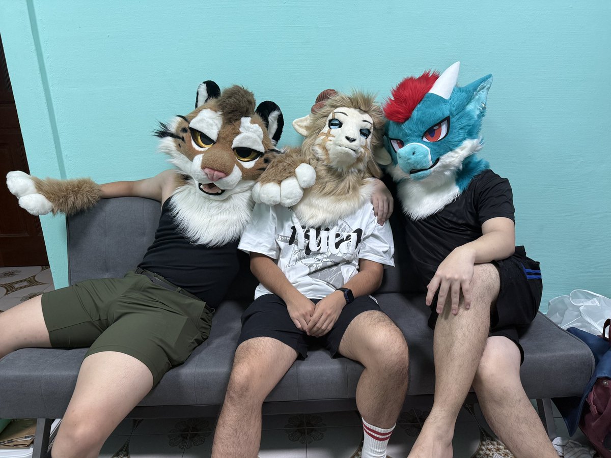 Oreolis_'s tweet image. secret’s out 🐏

many thanks to everyone who came for the debut and @polyderg for opening his house ❤️

🧵: @/li.zizizizi55 (instagram)

#fursuit