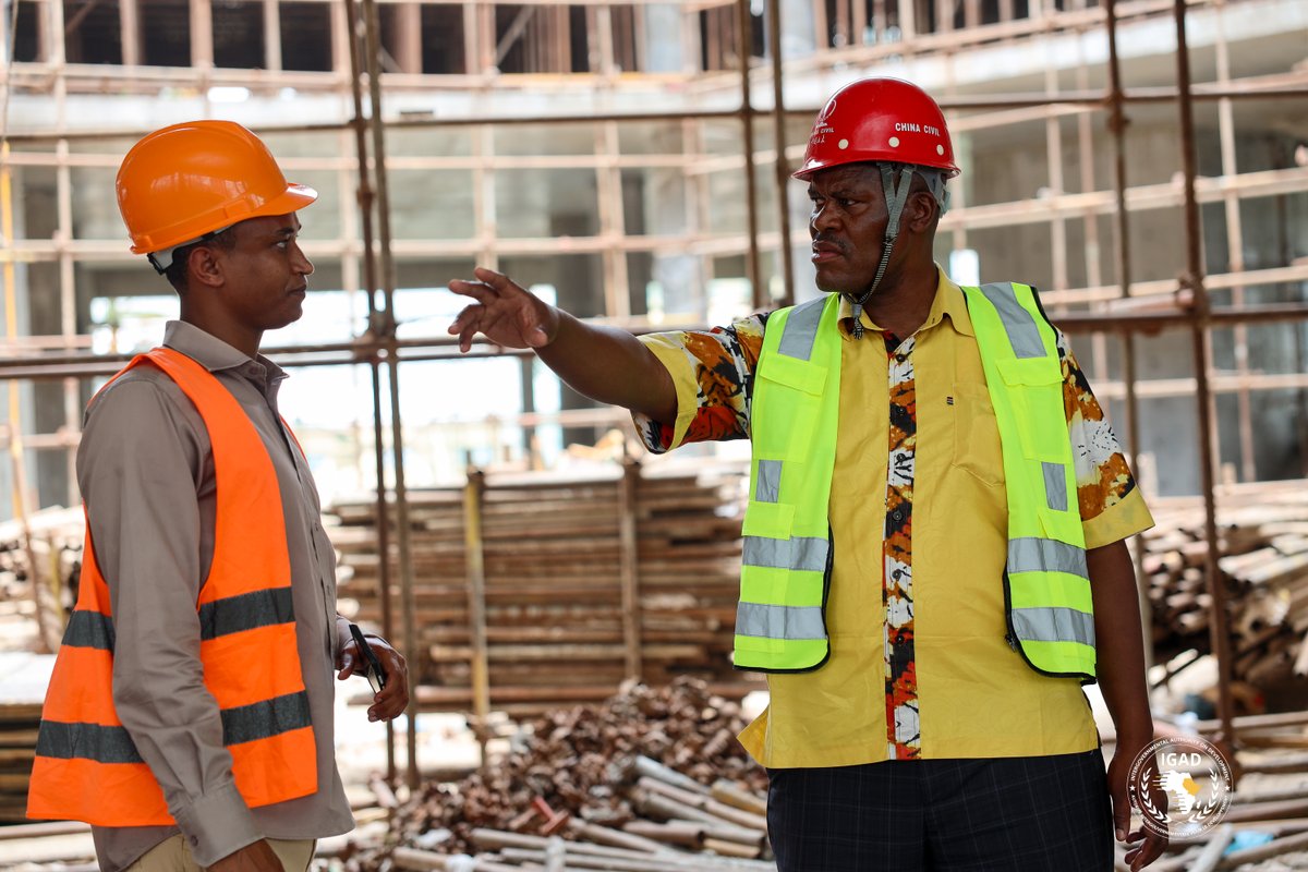 IGAD Secretariat (@igadsecretariat) on Twitter photo Today, on behalf of the IGAD Executive Secretary, HE <a href="/DrWorkneh/">Dr Workneh Gebeyehu</a>, the Director of Administration and Finance, <a href="/OnyariOnyari/">Josephat Onyari</a> , visited the construction site of the new IGAD Headquarters in Djibouti.
The purpose of the visit was to assess the status of ongoing construction works Today, on behalf of the IGAD Executive Secretary, HE <a href="/DrWorkneh/">Dr Workneh Gebeyehu</a>, the Director of Administration and Finance, <a href="/OnyariOnyari/">Josephat Onyari</a> , visited the construction site of the new IGAD Headquarters in Djibouti.
The purpose of the visit was to assess the status of ongoing construction works