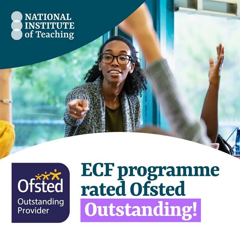 NatInstTeaching's tweet image. Last month our Early Career Framework (ECF) programme was assessed by @Ofstednews as ‘Outstanding’ overall, with headlines including:
✅The programme “...exemplifies the best of school-led professional development and shapes a generation of reflective, committed ECTs.”
✅A…