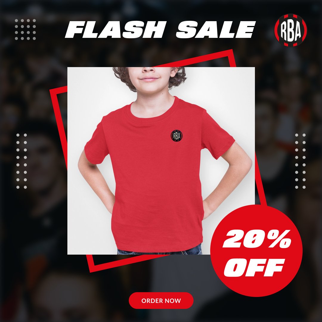 🚨 FLASH SALE 🚨

We're in the thick of t-shirt season! It's time to share our deal of the day 🔥

Get 20% off any kids t-shirt on our store until midnight. Discount already applied at checkout.

Shop now 👉 lufcmot.com/sale #AFCB