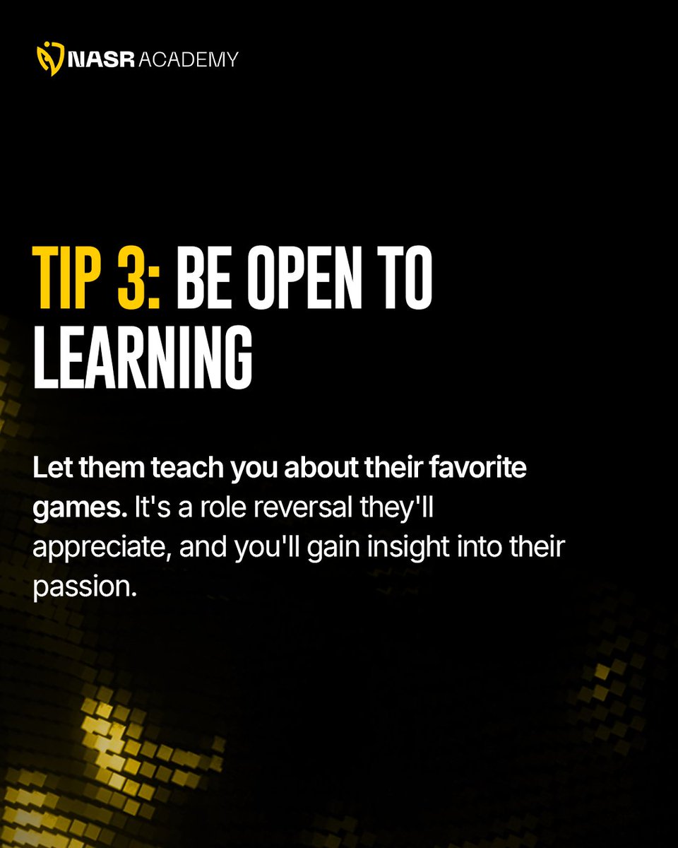 Parenting meets esports — the respectful way.
This week’s tips are all about Guiding with Respect and Understanding. 💬🎮
From active listening to celebrating gaming diversity, here’s how you can support your child’s passion the right way.

(thread)