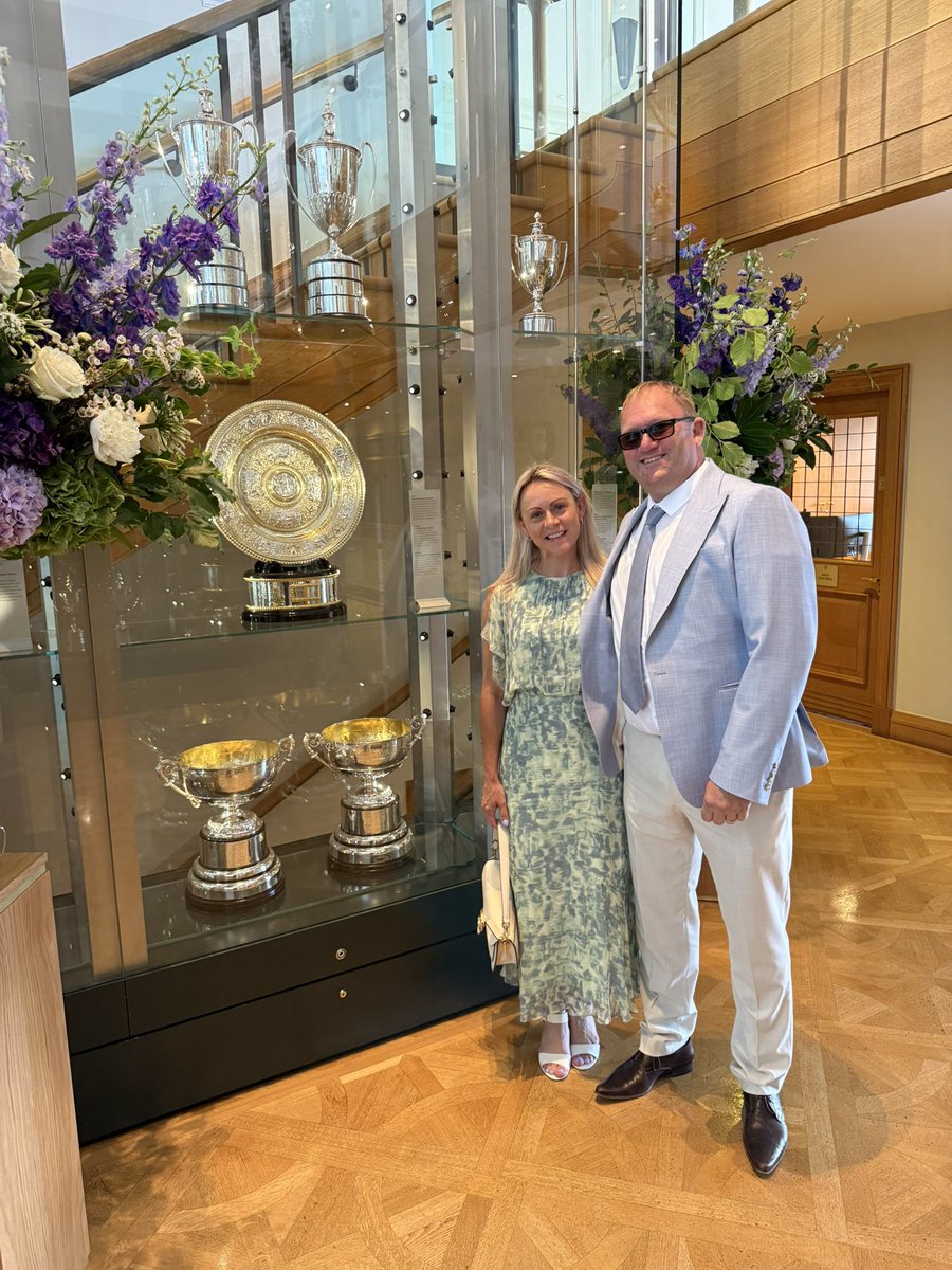 Anyone for tennis? 🎾 Looking forward to a great day <a href="/Wimbledon/">Wimbledon</a> &amp; honoured to be in the Royal Box <a href="/Faster_feet/">Trevor Painter</a>