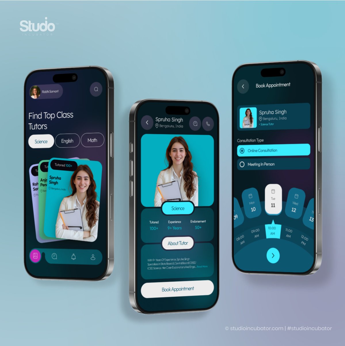 Find Tutors: Intuitive App UI for Booking Top Educators

Explore more at studioincubator.com

Connect:
behance.net/studioincubator

#studioincubator #uiux #uidesign #uxdesign #designpune #designeducation #bestinstituteinpune #bestinstitute #appdesign #app