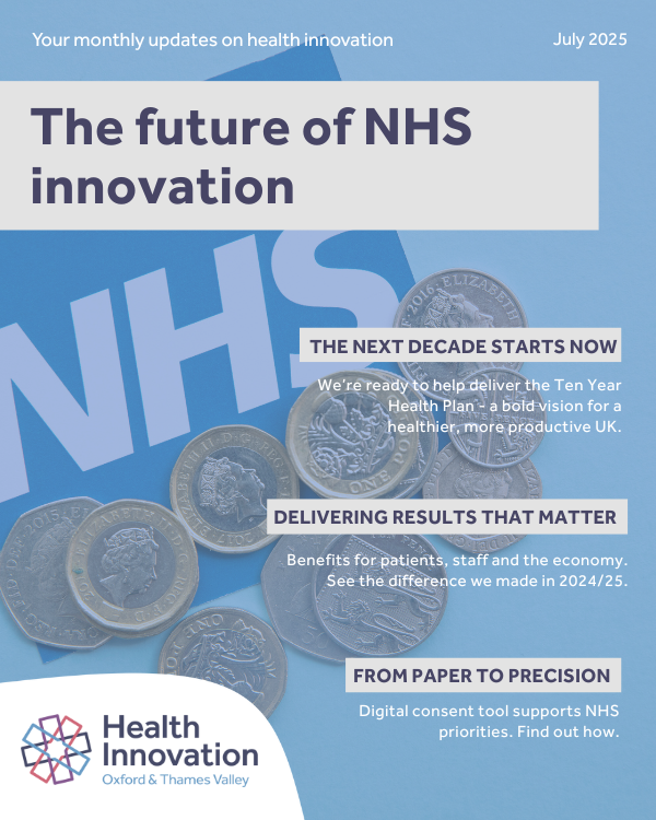 The new NHS Ten Year Health Plan backs Health Innovation Networks to help deliver real change.

See how we’re already supporting its key shifts -  prevention, community care and digitisation - in our July newsletter.
🔗 mailchi.mp/healthinnovati…