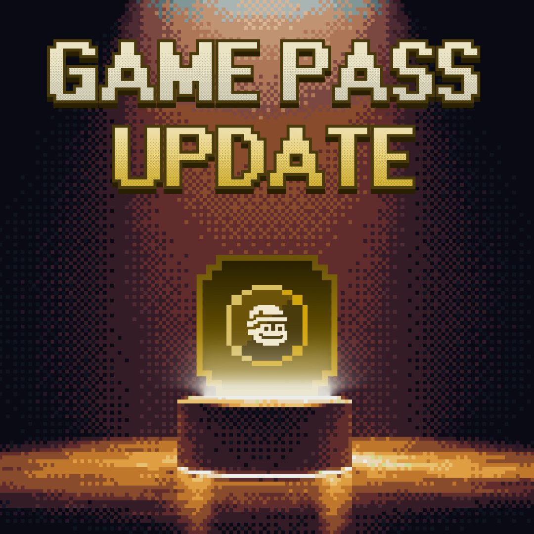 🎟 Game Pass Update

- Daily Energy increased to 25 ⚡️
- Get 3 MATTLE bonus with your purchase 🎁
- Updated pricing 💰

✅  All existing Game Pass owners (who purchased before the update) will receive the new benefits too!

Grab yours now and power up your game! 💥