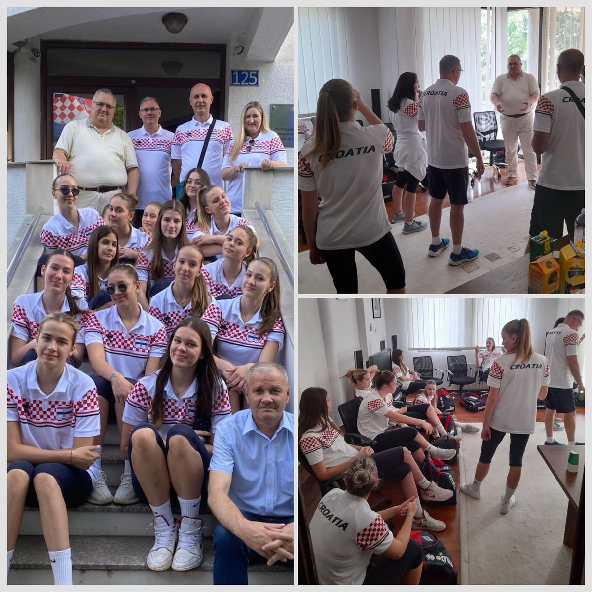 Ugostili smo Hrvatsku žensku odbojkašku U16 reprezentaciju koja sudjeluje na Europskom prvenstvu u Prištini. Naprijed cure i sretno dalje💪👏🇭🇷 #EuroVolleyU16W