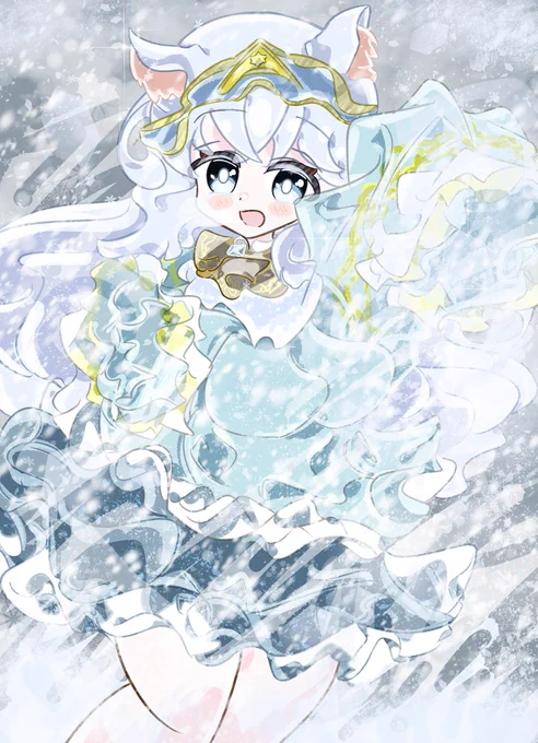 昔のうちのひんやりした冷たいイラストもよかったら見てください! 癒されます!