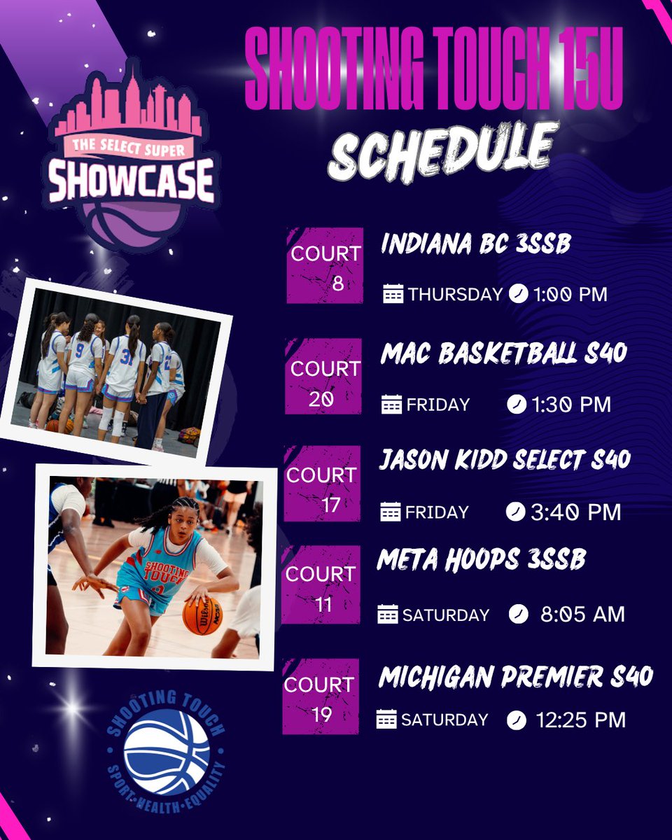 Come watch my team and I play in Ohio!
<a href="/HardwoodJungle/">Hardwood Jungle</a> <a href="/ShootingTouchMA/">Shooting Touch Boston</a>
