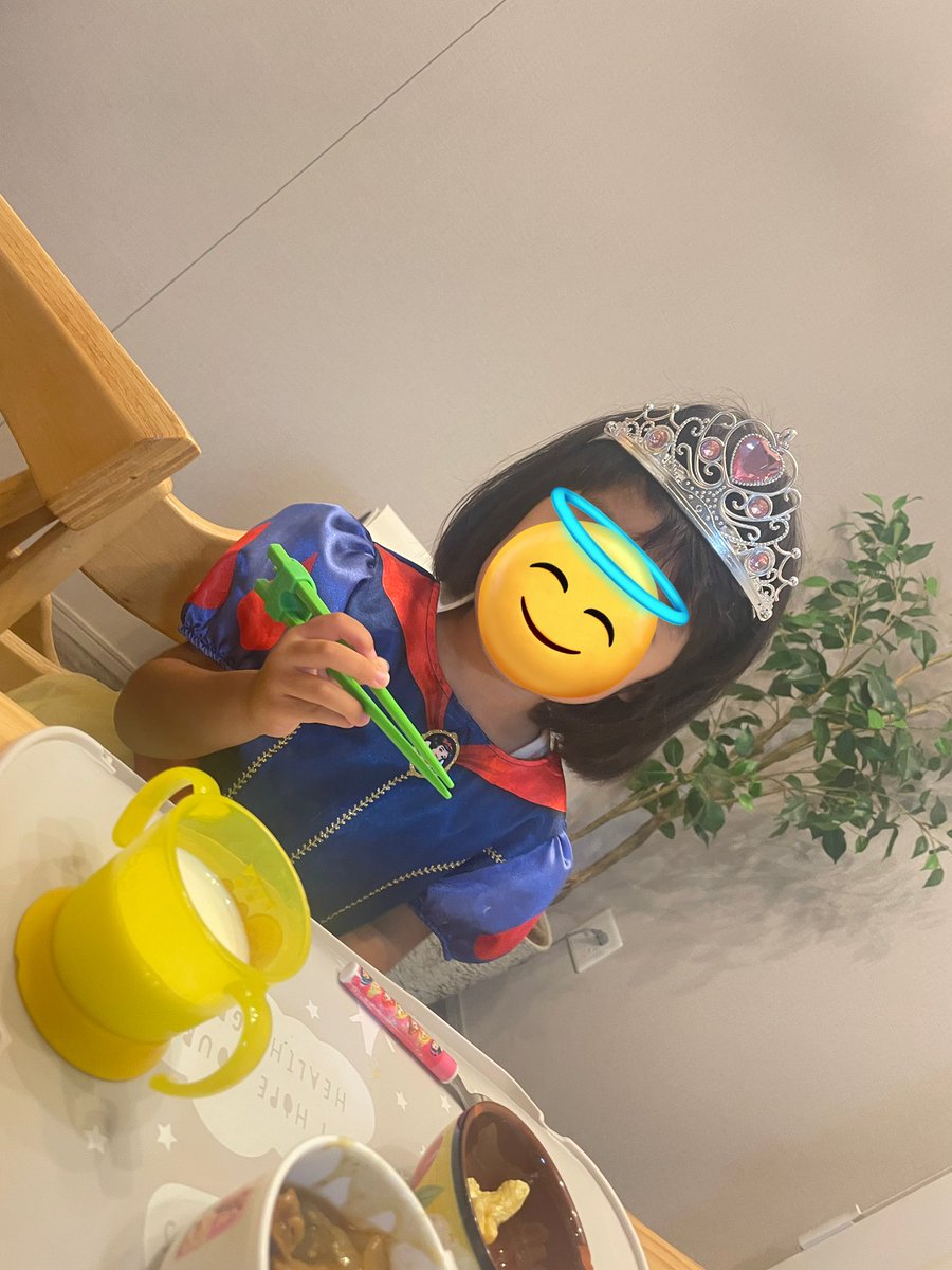 そして家に着いたら白雪姫がお出迎えしてくれた😭