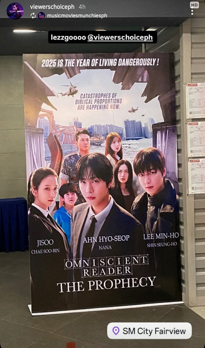 And…the promo poster is out! 

Omniscient Reader The Prophet is coming to Manila with the promise of breaking the box office! 
August 2025 in theatres nationwide 🧡

#LeeMinho #OmniscientReader_TheProphet #OmniscientReadersViewpoint