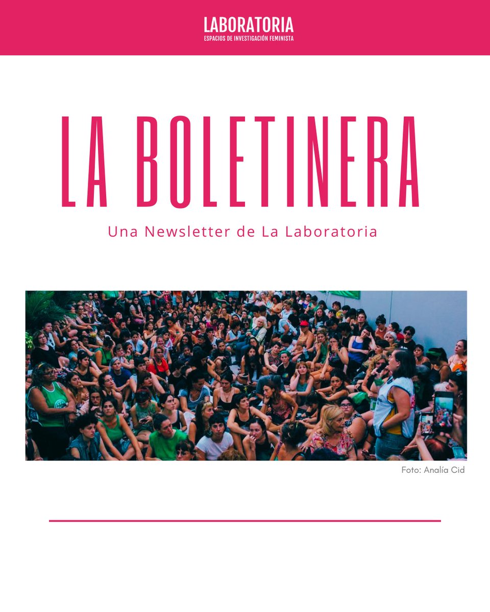 Llevamos un tiempo trabajando en la construcción de una Newsletter nutrida por todas las compañeras de los nodos de la Laboratoria y por fin hoy ha salido!!
LA BOLETINERA 💌📯
mailchi.mp/70b65f814c15/l…